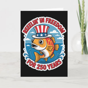 Cartão 250 Anos 1776-2026 250º Aniversário Pesca _1