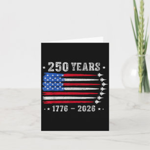 Cartão 250 Anos 1776 2026 Aniversário EUA para Homens Mul