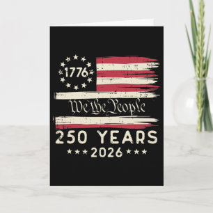 Cartão 250 Anos American Usa 250º Aniversário Mulheres Ho