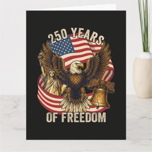 Cartão 250 Anos Americano 1776-2026
