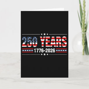 Cartão 250 Anos Americano 1776 2026 250º EUA Homens Mulhe