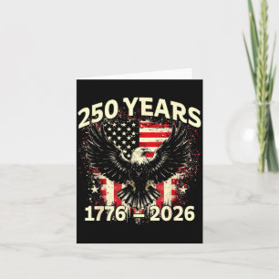 Cartão 250 Anos Americano 1776 2026 Vintage Nós O Povo