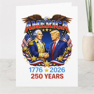 Cartão 250 Anos da América Aniversário 250º