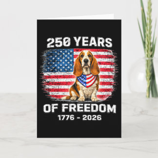 Cartão 250 Anos da América Aniversário Bet Hound 250º Ani