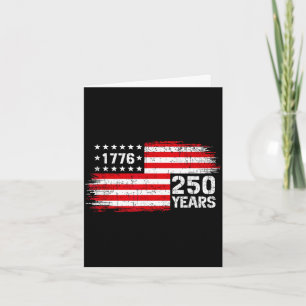 Cartão 250 anos de antiguidade 1776 aniversário de 250 an