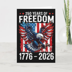 Cartão 250 Anos De Liberdade 1776 2026 Patriótico Ld Águi