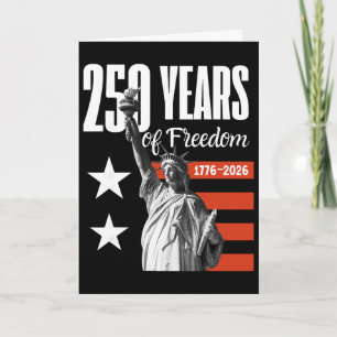 Cartão 250 Anos De Liberdade América 1776-2026 