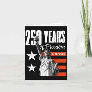 Cartão 250 Anos de Liberdade América 1776-2026