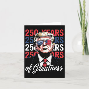Cartão 250 Anos De Liberdade - Donald Trump Semiquin Engr