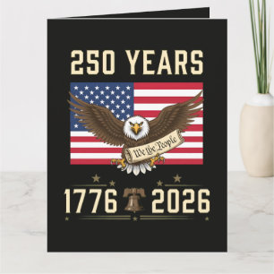Cartão 250 Anos de Patrimônio Americano 1776 2026