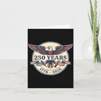 Cartão 250 Anos Vintage 17762026 4 de Julho Americano