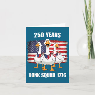 Cartão 250 Years Honk Squad 1776 Artwork