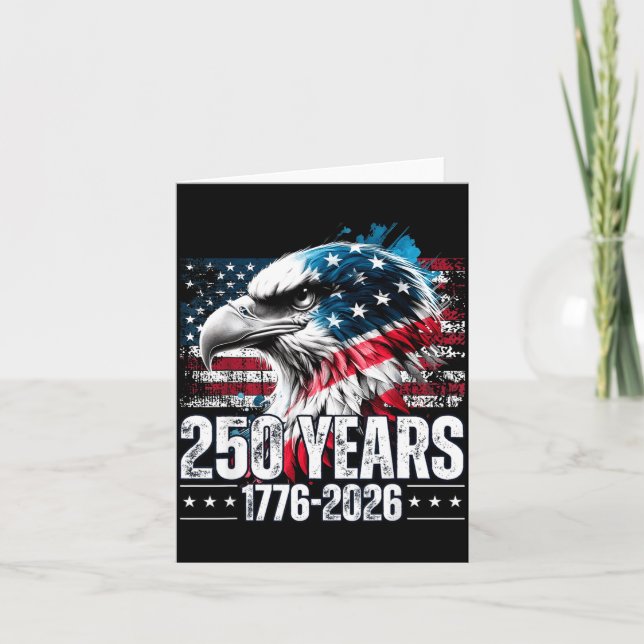 Cartão 250th Anniversary United States Birthday  (Frente)