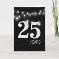 25 Aniversário com Luzes e Estrelas