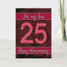 Cartão 25 com rosas e folhas