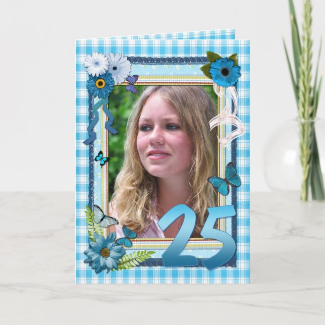 Cartão 25 de aniversário (Frente)