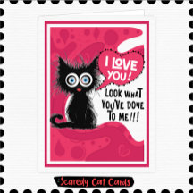 26-070 Gato Medroso "Eu Te Amo"