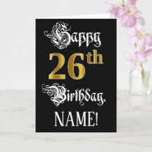 26.o aniversário — Script de Rico; Faux Dourado Lo