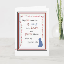 Cartão 2743 Cat Song In Heart Birthday