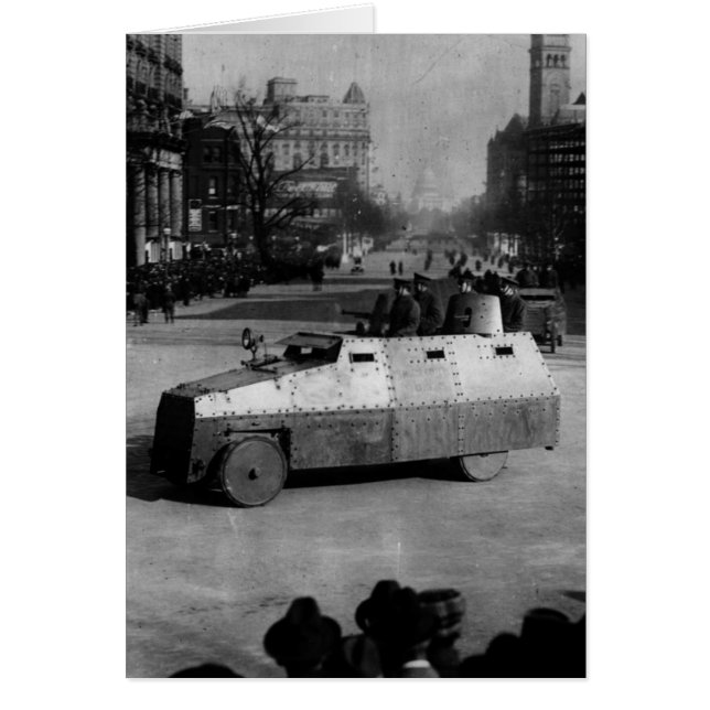 Cartão 27 de março de 1917: Esquadrão dos veículos blinda (Frente)