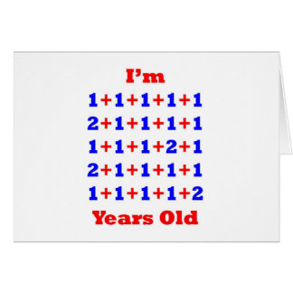 Cartão 29 anos velho!