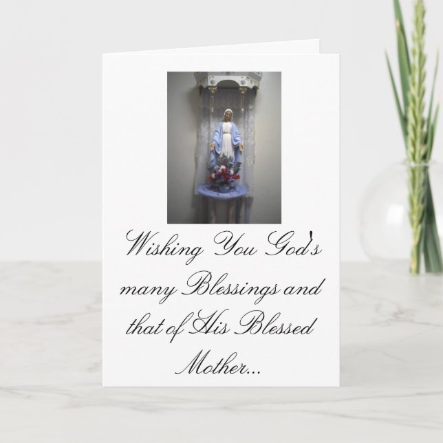 Cartão 2-04-10021, desejando lhe muitas bênçãos do deus… (Frente)