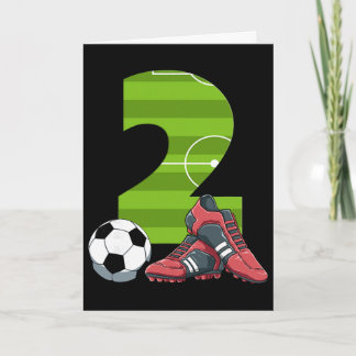 Cartão 2 Aniversário Futebol Primeiro Aniversário Futebol