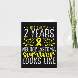 Cartão 2 anos Neuroblastoma Aw, Sobrevivente de câncer in