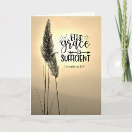 Cartão 2 Corintianos 12:9 Sua Graça é suficiente