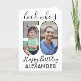 Cartão 2 Foto: Quem tem 50 50 Fotos de Aniversário