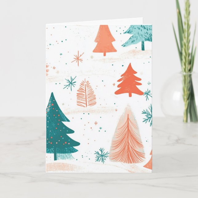 Cartão #2 HOLIDAY ÁRVORES (Frente)