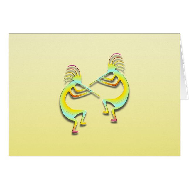 Cartão 2 Kokopelli #86 (Frente Horizontal)