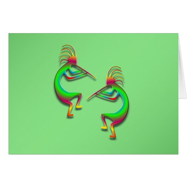 Cartão 2 Kokopelli #88 (Frente Horizontal)