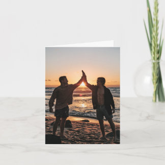 Cartão 2 Men on Beach - design por solicitação