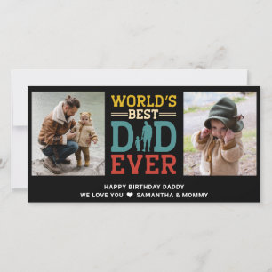 Cartão 2 Pai De Colagem De Fotografias Melhor Nunca Adici