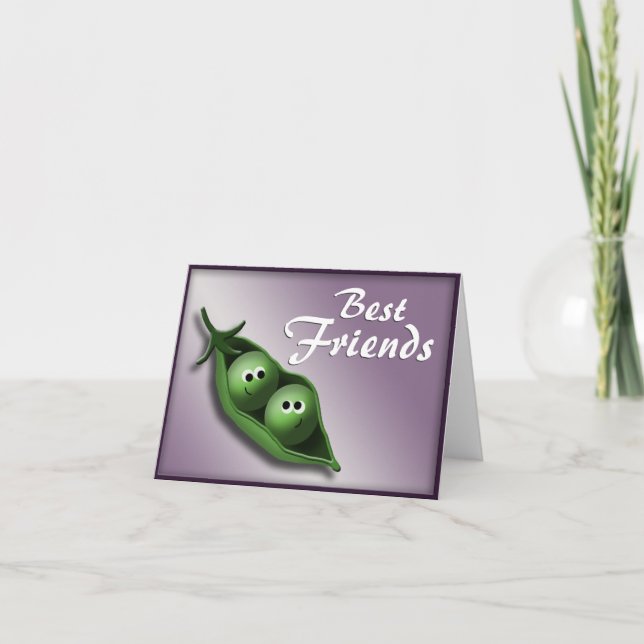 Cartão 2 Peas in a Pod ~ Best Friends Notecards (Frente)
