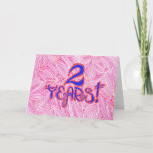 Cartão 2 Years Sobriety Birthday / Anniversary Card
