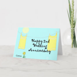 Cartão 2nd Wedding Anniversary