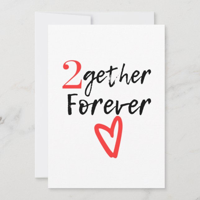 Cartão 2nd wedding anniversary (Frente)