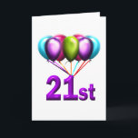 Cartão 2ø<br><div class="desc">Presentes de aniversário de 21 anos,  2ø roupa,  21 botões e canecas do aniversário de 21 anos!</div>