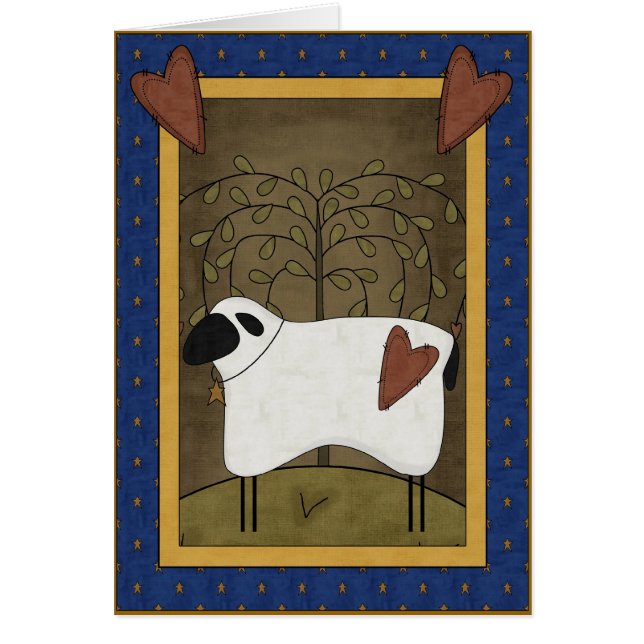 Cartão 2ó vigésimo terceiro salmo 23 de David (Frente)