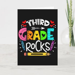 Cartão 3º ano rocha terceiro ano rock ck para a escola
