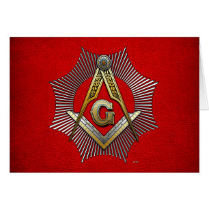 Cartão 3º grau: Master Mason