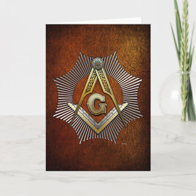 Cartão 3º Grau: Master Mason (Frente)