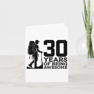 Cartão 30 Anos Sendo Um aniversário de 30 anos Incrível