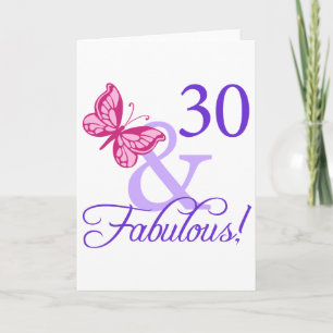 Cartão 30 E Fabuloso Aniversário
