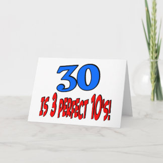 Cartão 30 is 3 perfect 10s (BLUE)