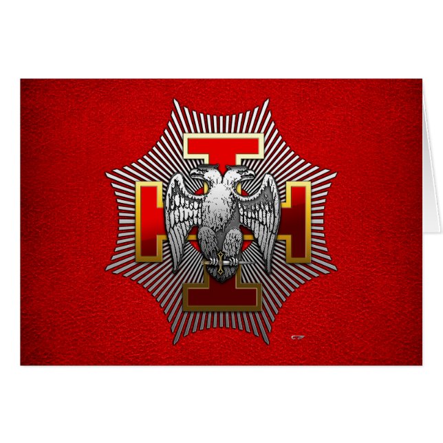 Cartão 30: Knight Kadosh (Frente Horizontal)