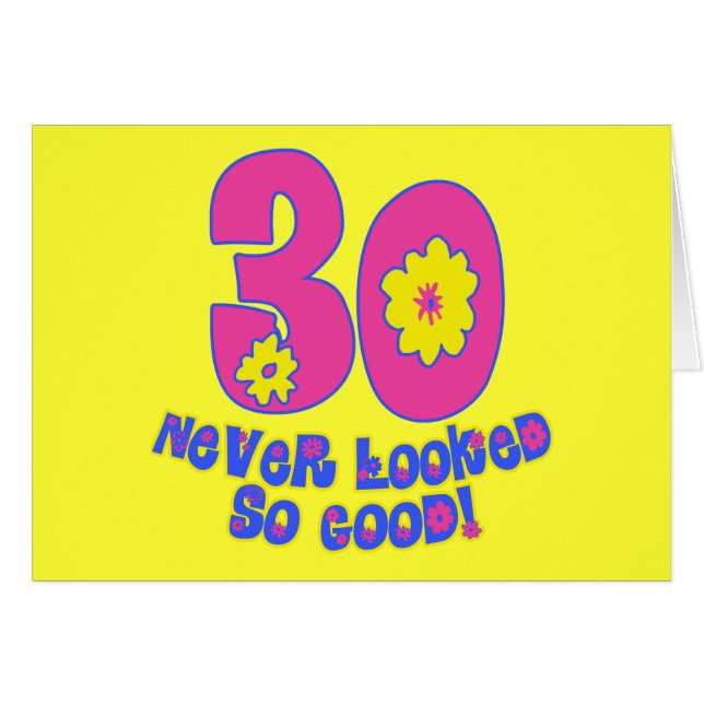 Cartão 30 nunca olhado tão bom! (Frente Horizontal)