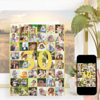 30 ou qualquer placa de aniversário grande de cola